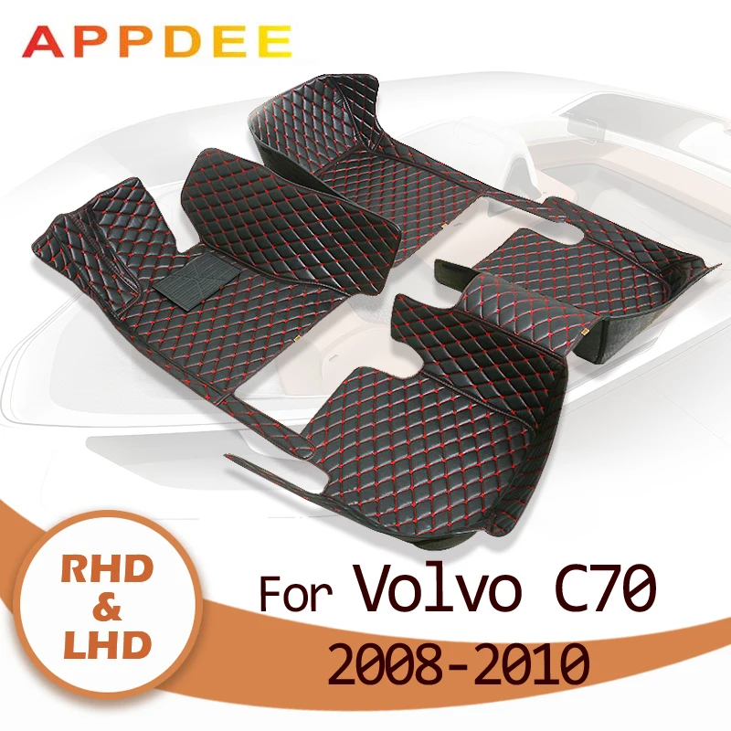 

Автомобильные напольные коврики APPDEE для Volvo C70 2008 2009 2010, индивидуальные автомобильные накладки для ног, чехол