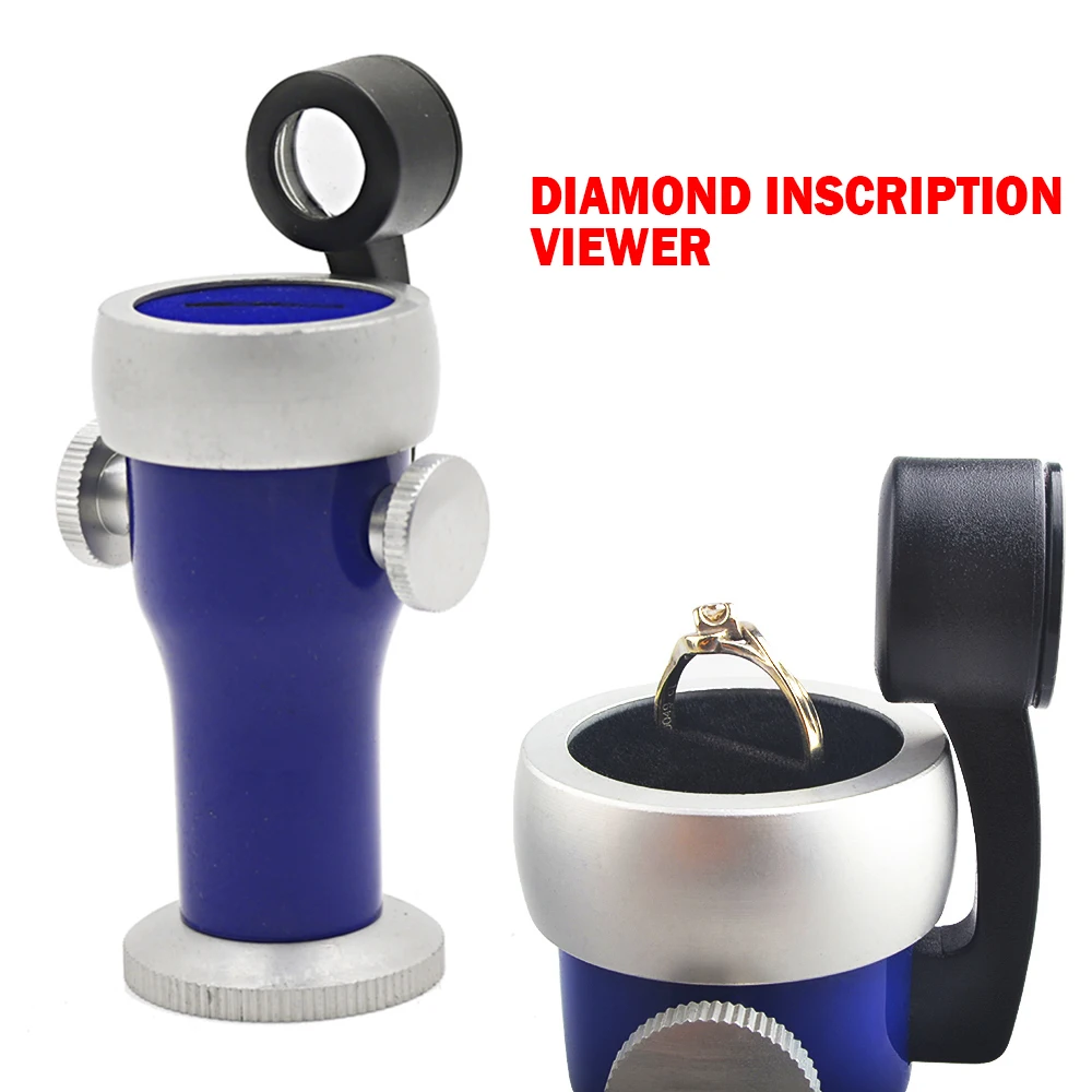20X Diamond Inscription Reader Laser Gem Viewer Lens Loupe Jewelry Magnifier