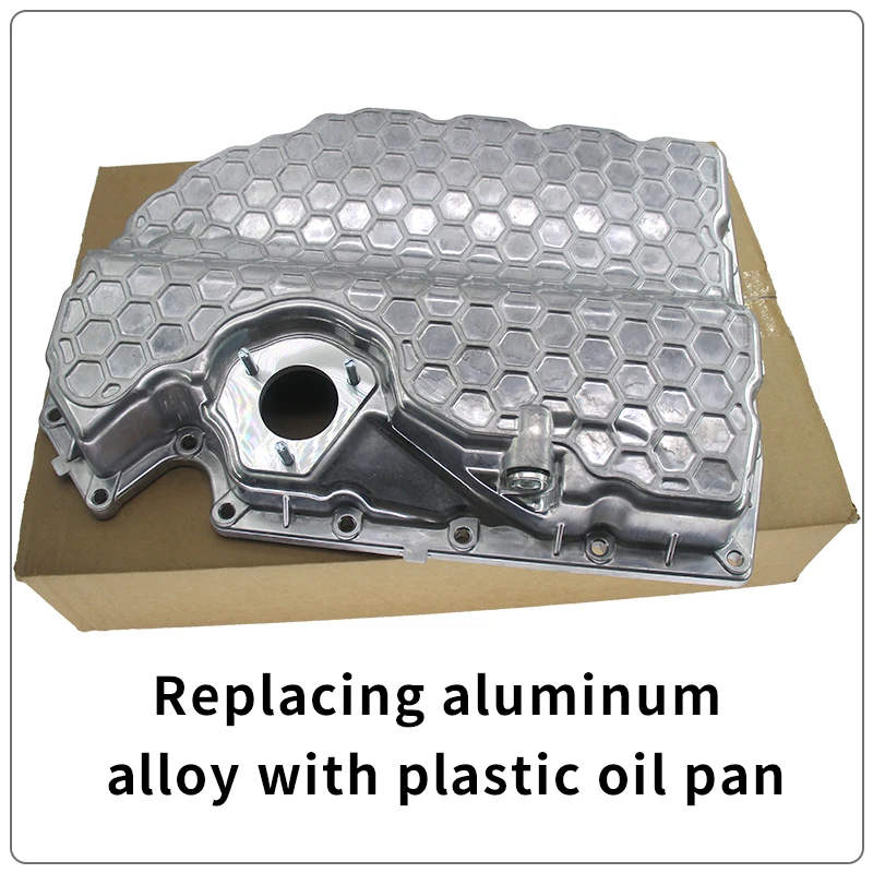 Oil Drain Pan 06K103600R For A1 A3 Q2 TT VW Golf MK7 GTI Sharan Tiguan Touran Passat Skoda All Aluminum Alloy Improved Oil Tray Waste Oil Pan