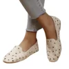 Women Flats Slip on Loafers Foldable Flats for Women Square Toe Single Shoes Hollow Out Fashion Party Casual Fashion Women Shoes 2
