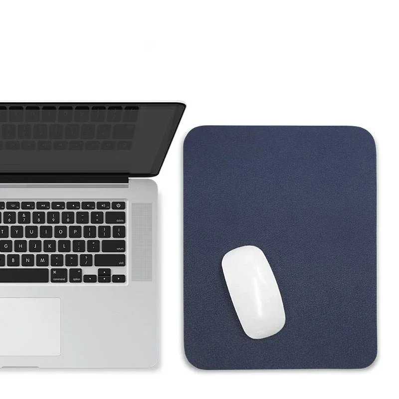 PU Leather Mouse Pad Waterproof Cute Desk Pad Solid Color Kawaii Stationery Desktop Computer Accessories Office Supplies office supplies set,mouse pad coaster