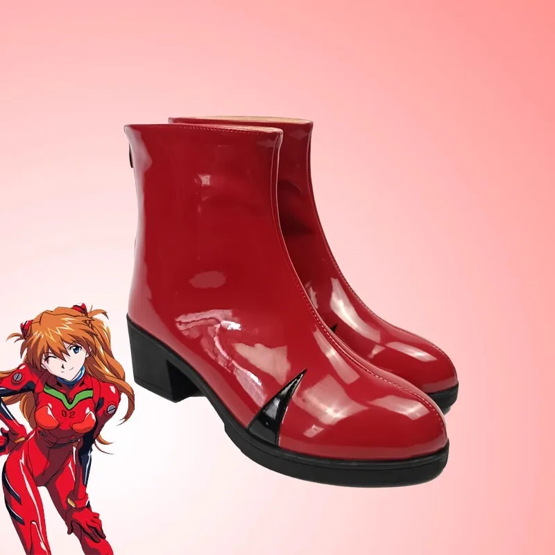Neon Genesis Evangelion - TV Series: Rei Ayanami & Asuka Langley Soryu | Leather Combat Boots Cosplay Shoes