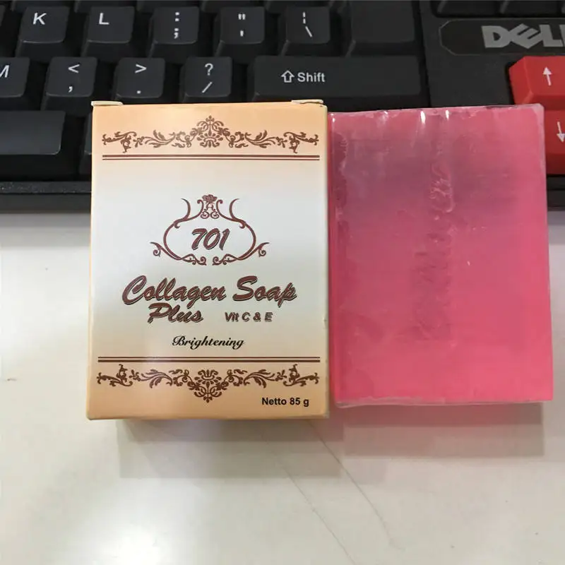 Dark Black Skin Lightening Soap Collagen Soap Plus Vit C & E Glycerin Brighten Face Body Skin Body Whitening Soap