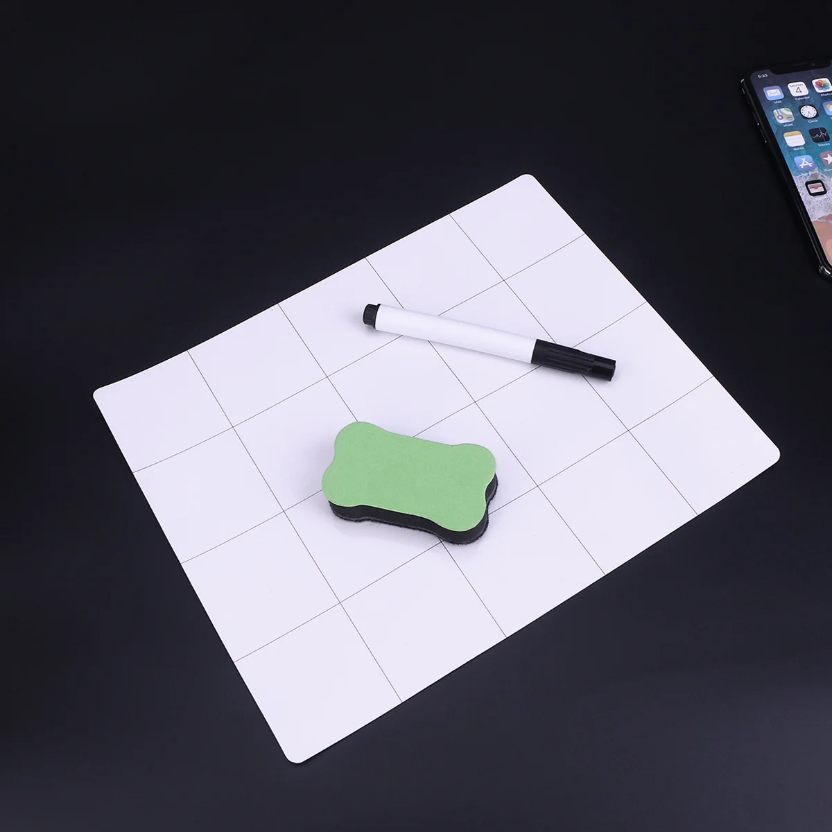 

3pcs in 1 Set Magnetic Project Mat Rewritable Work Surface Mat Prevent Small Screws Losing Small Parts Work Pad Writing Pen and