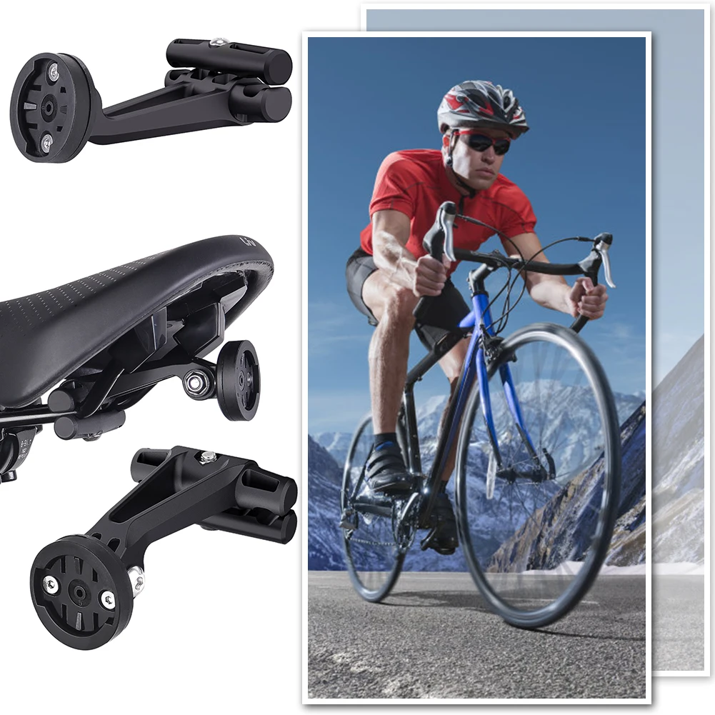 Bicycle Saddle Rail Rear Light Bracket Seatpost Mount MTB Cycling Bike Lamp Stand Anti-Slip for Garmin Varia Radar/Action Camera