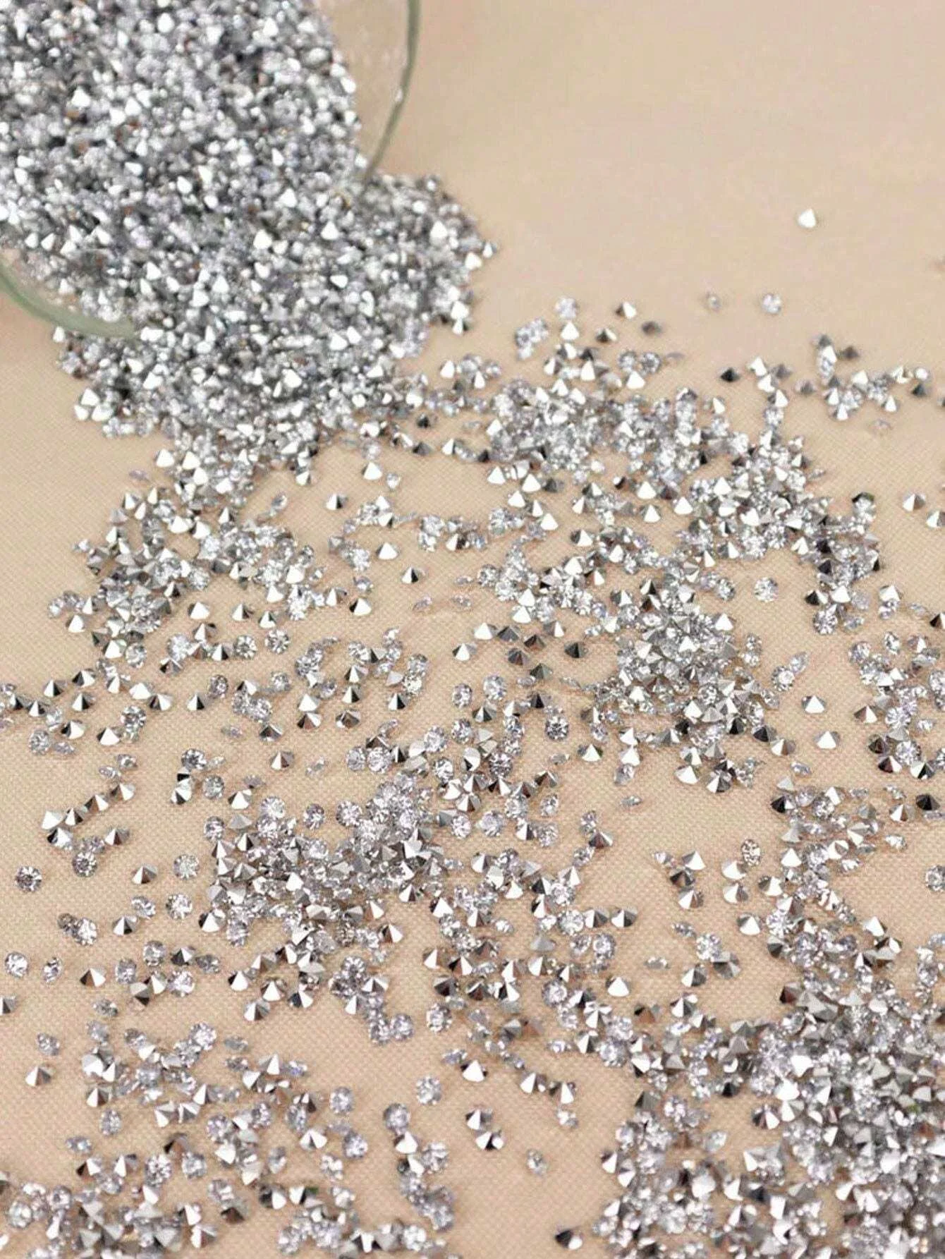 골드 다이아몬드 모양의 송진, 투명도, 느슨한 쉬머, 전화 케이스, 병, 꽃병, 우리 DIY 장식에 적합, 1000 개