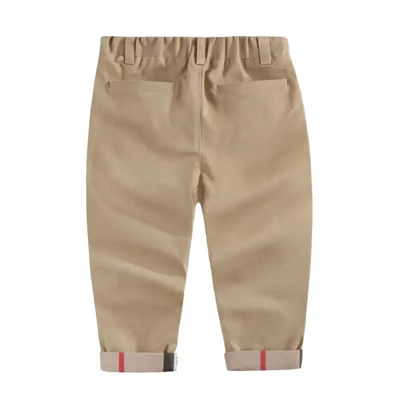 Kids Boys Casual Pants Autumn/Winter Cotton Midsize Boys Fashion Versatile Checker Pants Trend Chilrens Trousers boys pants