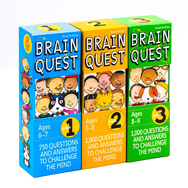 

Brain Quest 1000 Questions And Answers To Challenge The Mind Original English Textbook Exercises Card In English Edition Books