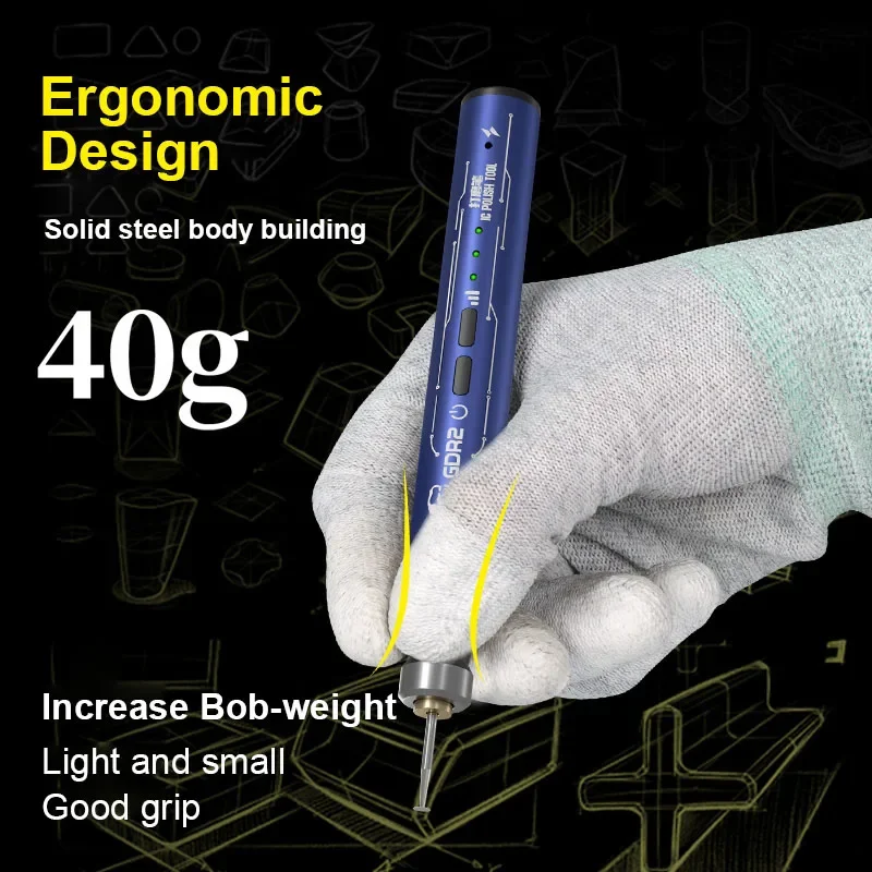 MECHANIC GDR2 Multifunctional Polishing Pen for Mobile Phone Repair Electric IC Chip CPU Drilling Cutting Engraving Polisher 2