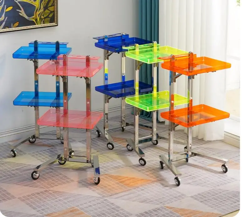 

Popular Barber Tool Car, Multifunctional Barber Station Tool Cabinet, Drawer Barber Salon Rolling Trolley With Wheel