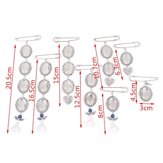 Charm Con Foto Per Bouquet Sposa - Ciondolo Ovale Con Vetro Cabochon, Kit Fai Da Te Matrimonio - Foto 5