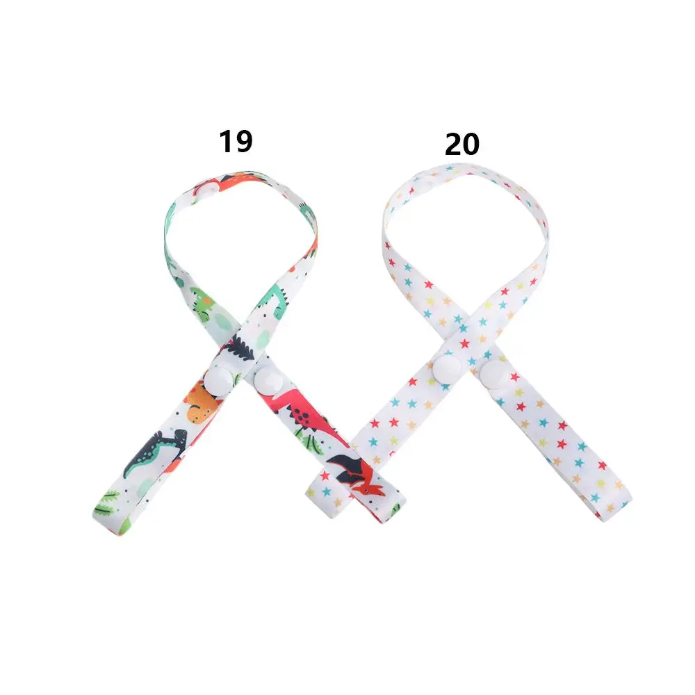 1PC Colorful Cute Polyester Anti-lost Chain Bind Belt Fixing Strap Teether Toys Fixed Trolley Lanyard Baby Cup Holder Accessory images - 6