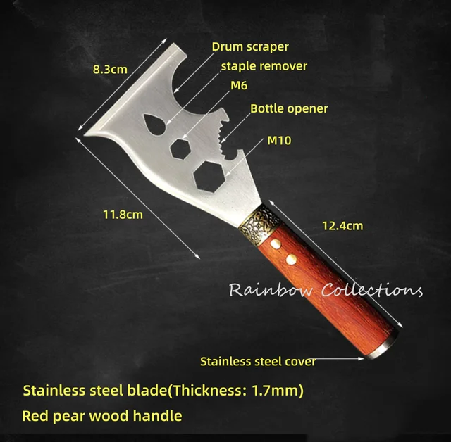 StainlessSteel Putty Knife Multipurpose Scraper Blade Knife Spackle Taping  Scraper Tool Spackle Tool With Thick Ergonomic Handle - AliExpress
