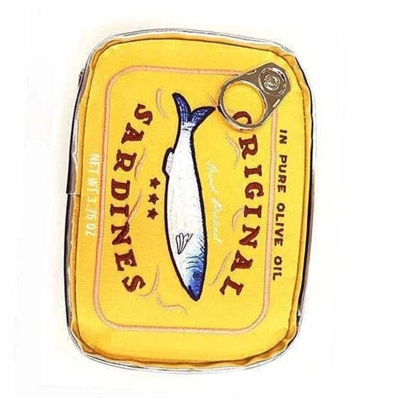 Canned Sardines Makeup Bag for Personal Care Portable Clutch