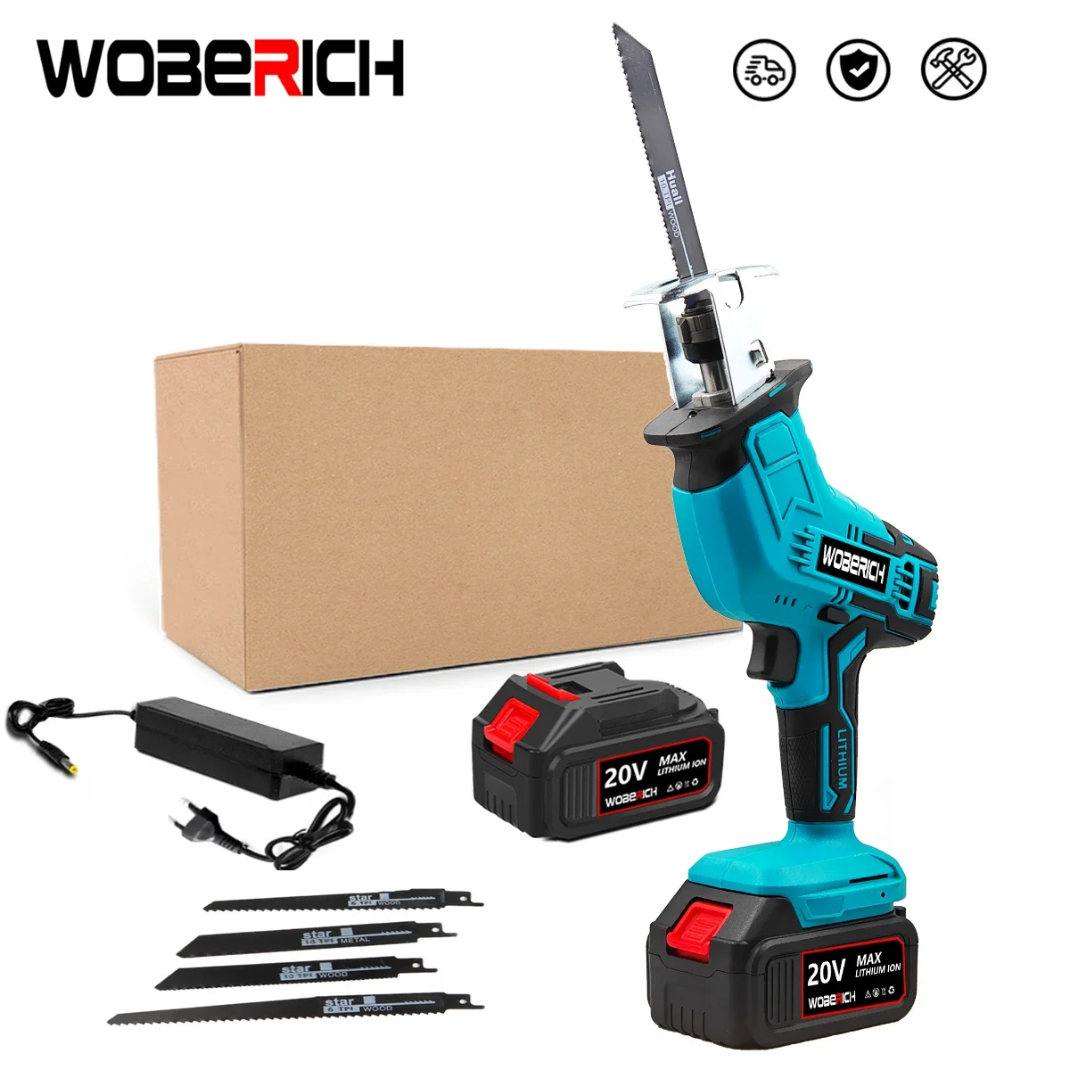 Cordless Reciprocating Saw 18V Adjustable Speed Cutting Bandsaw Electric Saw Wood Metal PVC Pipe Cutting fit Makita 18v Battery cordless reciprocating saw adjustable speed chainsaw wood metal pvc pipe cutting bandsaw power tool for makita 18v battery