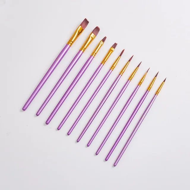 10pcs Round Painting Brush Set 2