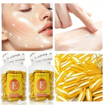 Vitamin E moisturizing essence capsules, tighten the skin, moisturize and moisturize, buy one get one free