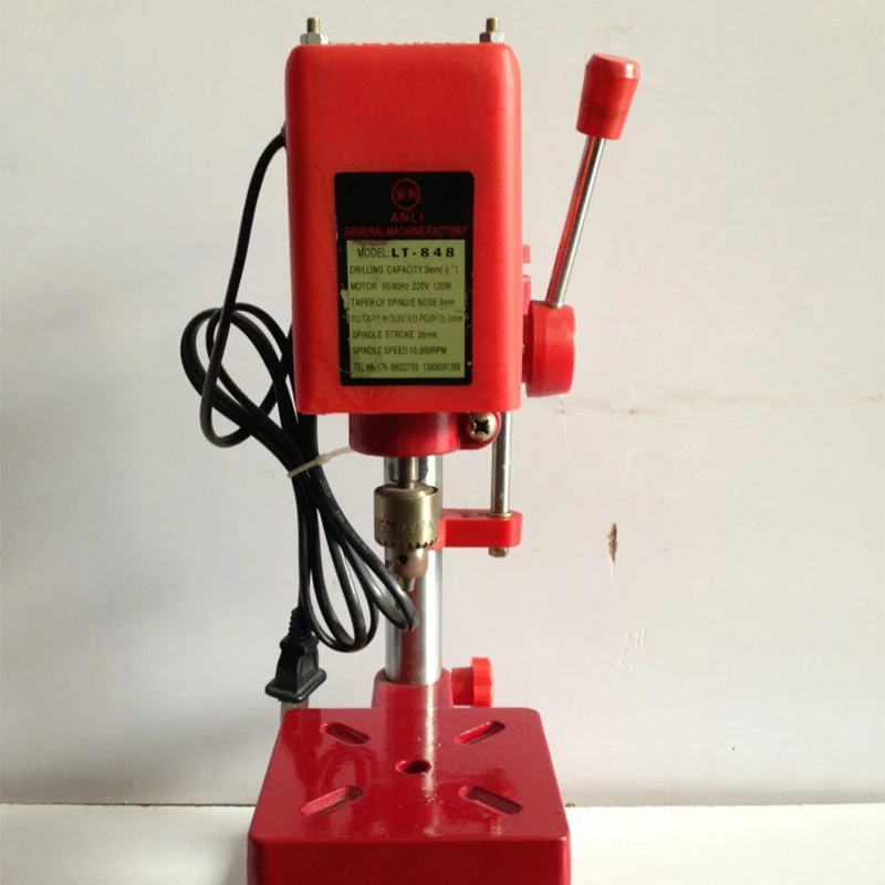 LT-848 New Power Tool Mini Bench Drill Press Machine with high speed Stepless speed regulation small bench drill 6