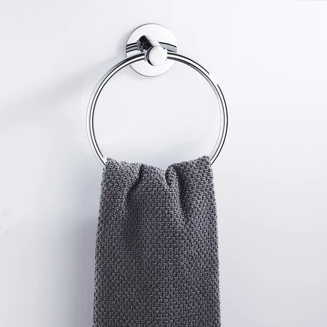 Bathroom Towel Ring Stainless Steel Self Adhesive Towels Holder Wall  Mounted Hand Towel Rails For Kitchen Bath Room