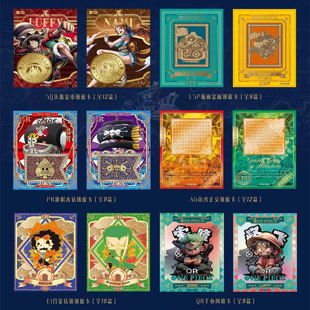 One Piece Cards Anime Endless Treasure Series Cartas Luffy Zoro Sanji Nami Limited Rare Cards for Family Children Christmas Toys