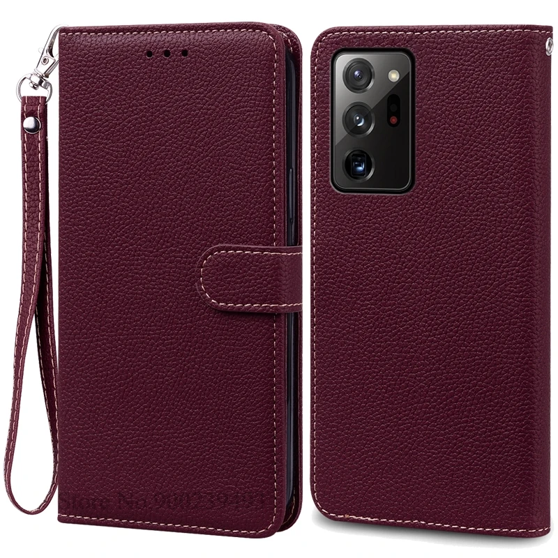 Leather Flip Wallet Case - Stylish Protection & Storage