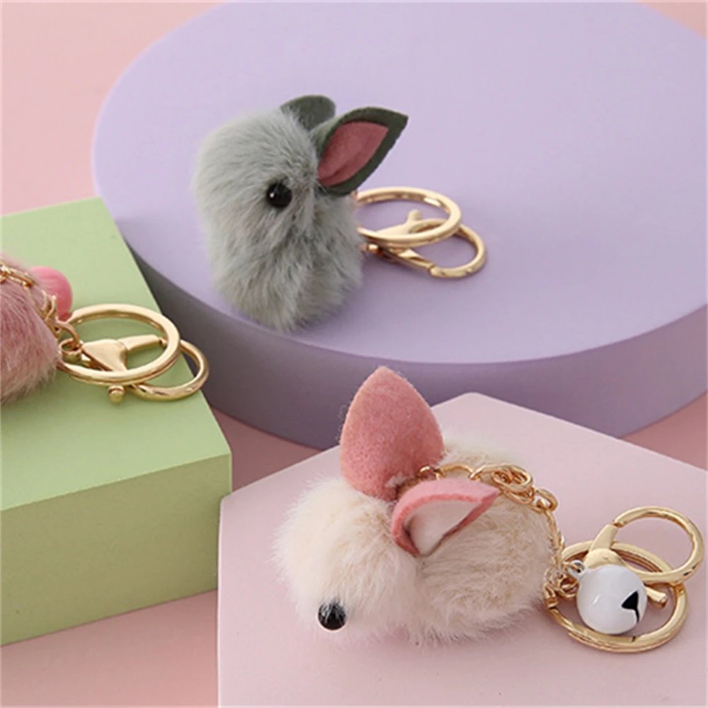 Real Lamb Fur Little White Dog Bichon Keychain Pendant Teddy Doll Backpack  Accessories Female Bag Decoration - Stuffed & Plush Animals - AliExpress