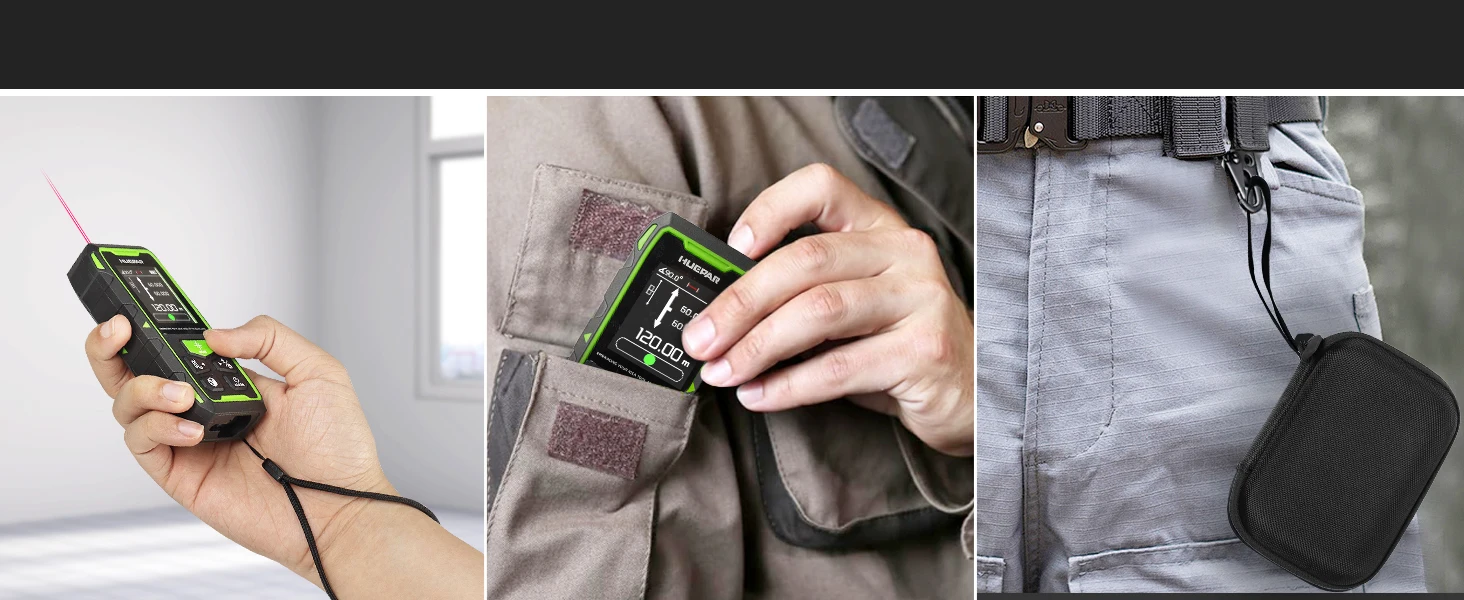 60M/120M/100M/200M Laser Range Finder Dual Laser Meter High Accuracy Laser Dista