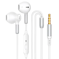 HiFi Surround Sound Wired Gaming Earbuds (3.5 MM White)