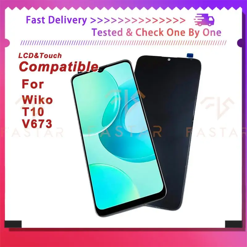 Prezzo Di Fabbrica Per Wiko T10 Lcd Touchscreen Digitizer Assembly Sostituzione Per Display W-V673-01 W-V673-02 T10
