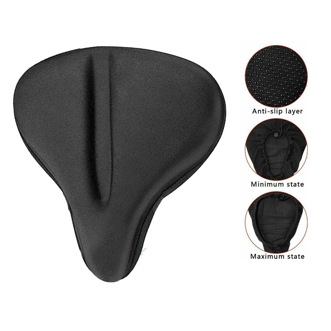 Bicycle Saddle Cover Gel Cushion for Exercise Bike