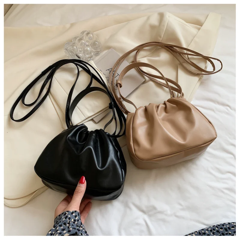 Women Messenger Bags Solid Color Pu Leather Female Crossbody Shoulder