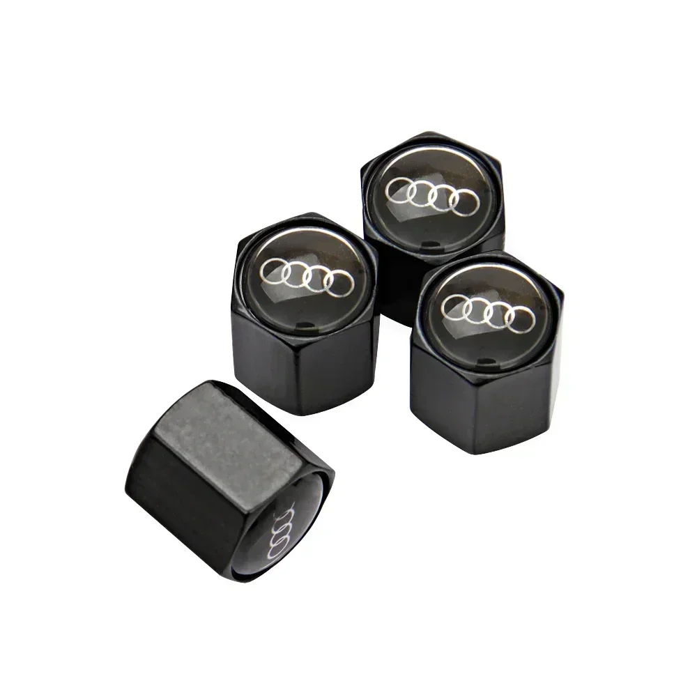 4Pcs Premium Metal Car Wheel Valve Caps Set