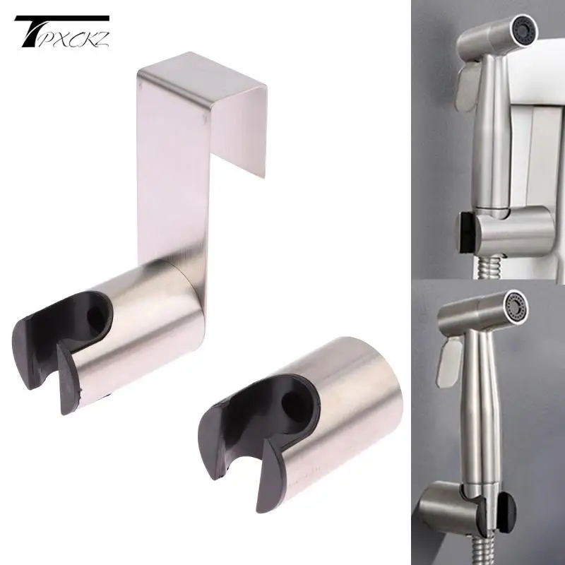 

Bidet Sprayer Hook Holder Free Nail Stainless Steel Toilet Bathroom Attachment Wall Shower Head Holder