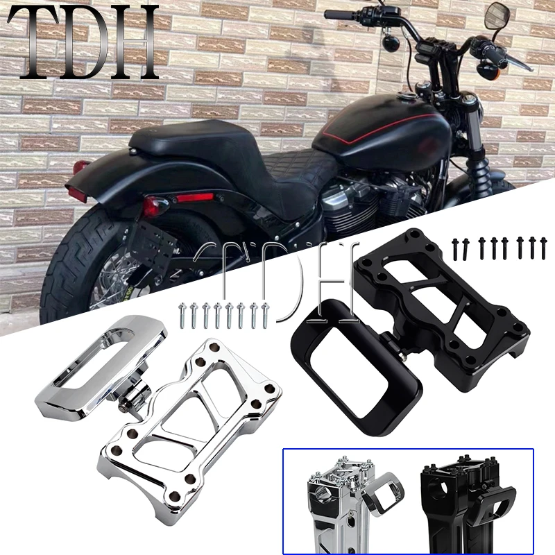 Motorcycle Gauge Relocation Mount 1" Handlebar Riser Clamp For Harley