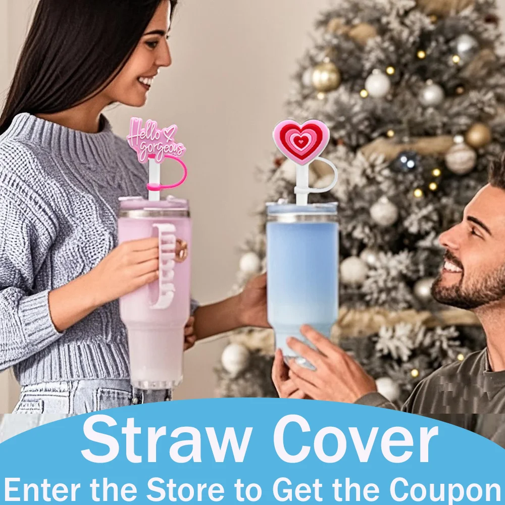 5PCS 8mm Straw Covers for 30&40Oz Drinking Cup Accessories Dustproof Straw Topper Drinkware Plug Silicone Cap Reusable