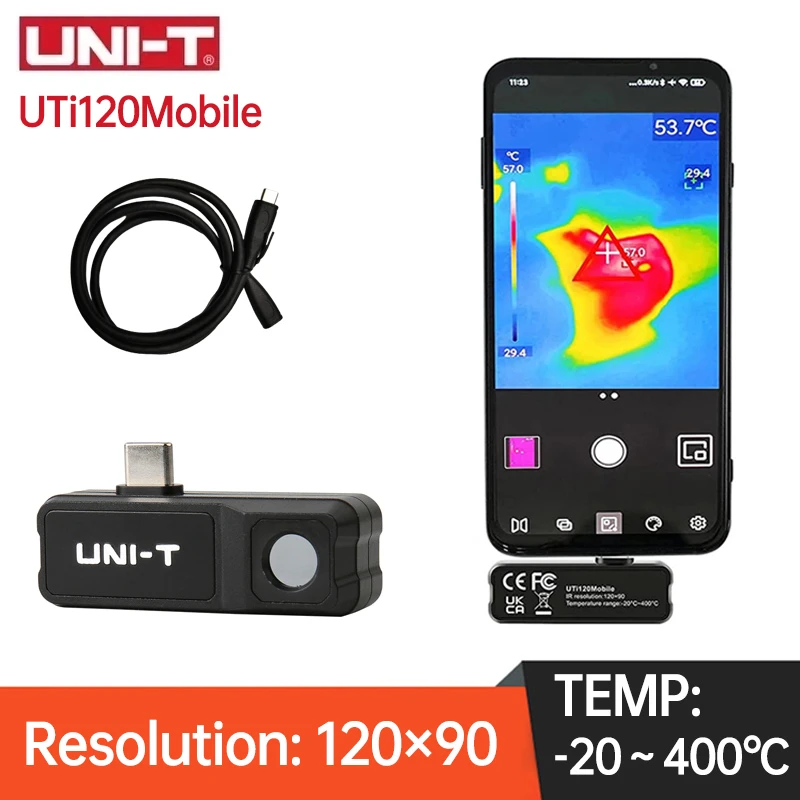 UNIT UTi120 Mobile Infrared Thermal Camera TypeC Digital imager