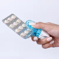 Portable Pill Taker Anti Pollution Artifact Tablet Popper Medication Dispenser 1