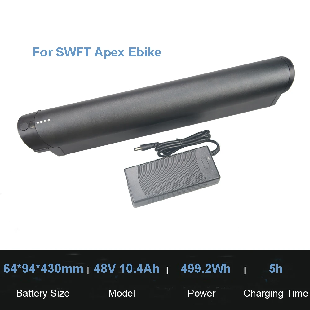 Removable E-Bike Li-ion Battery 46.8V 10Ah 48V 10.4Ah for