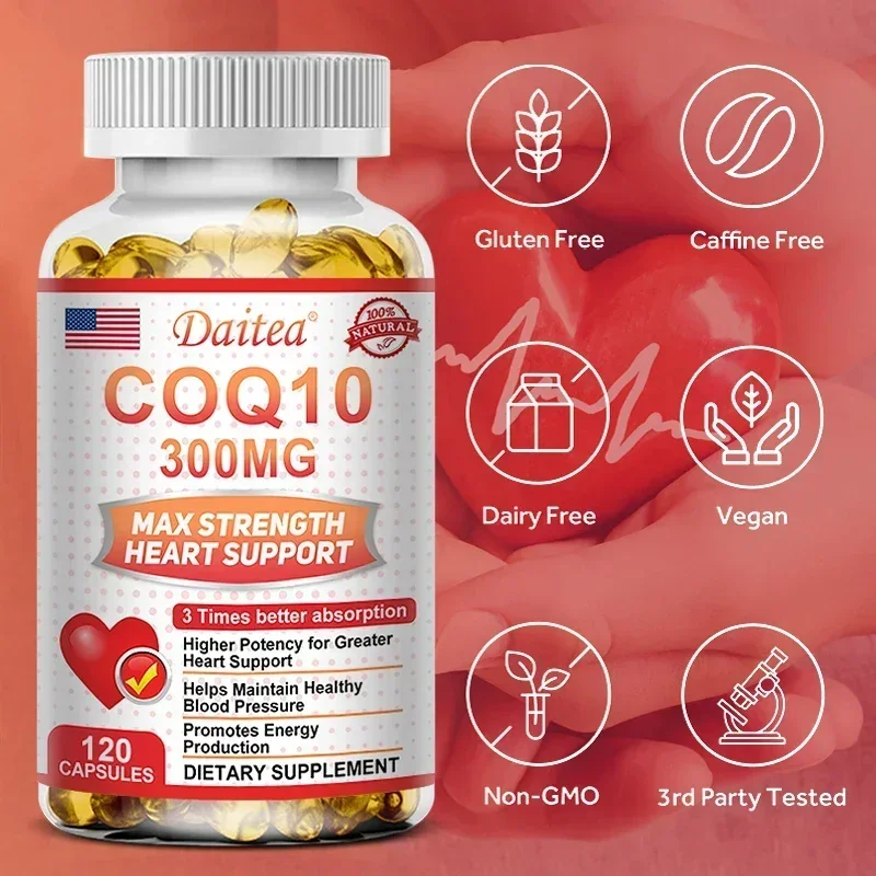 COQ10 Supplements-Support cardiovascular health, promote brain health, increase energy and endurance