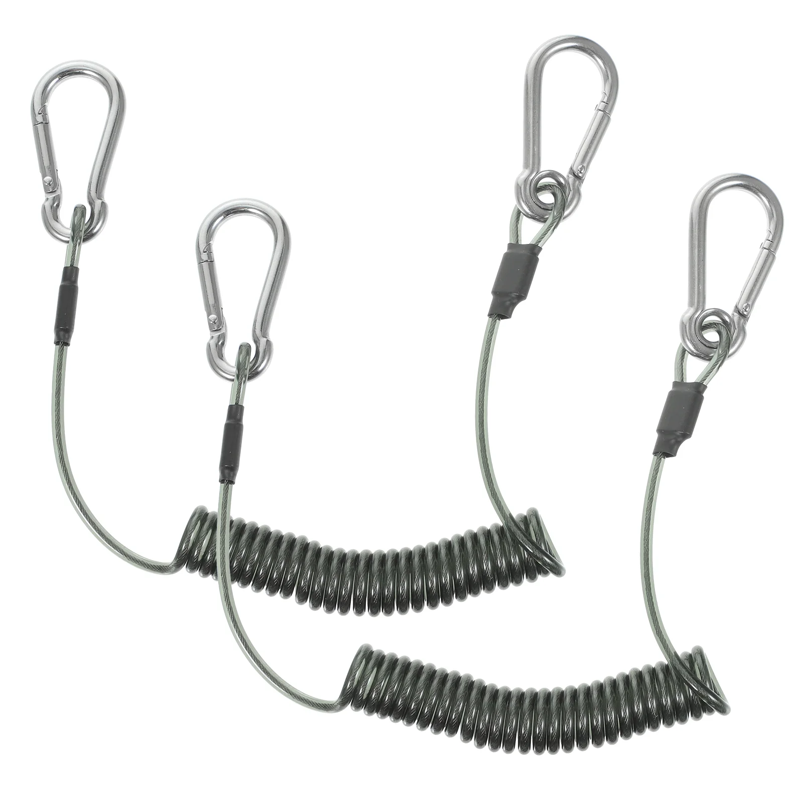 

2 Pcs Stainless Steel Retractable Rope Buckle Anti-lost Fishing Accessories Kayak