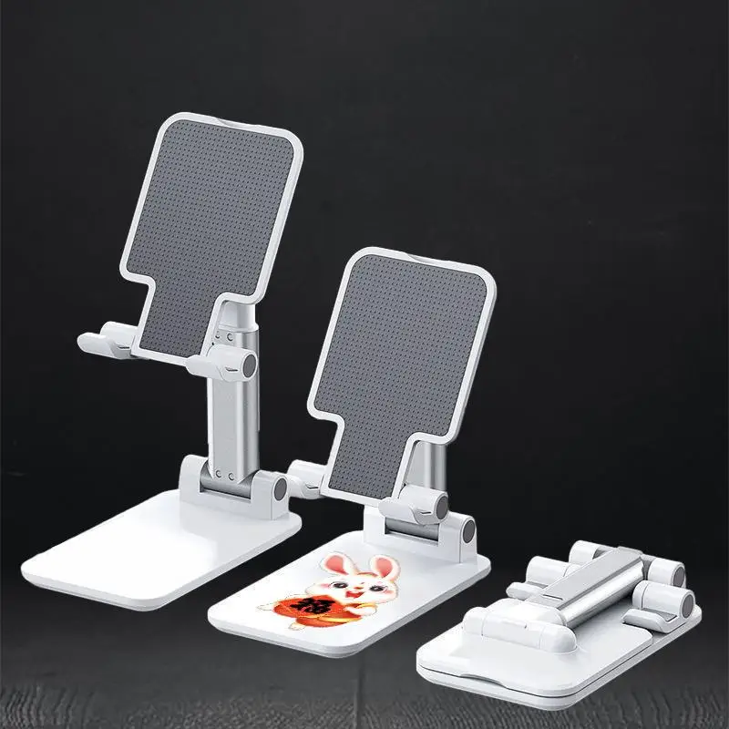 

New Adjustable Foldable Desktop Bracket with Silicone Pad - Perfect Phone Holder for Any Situation