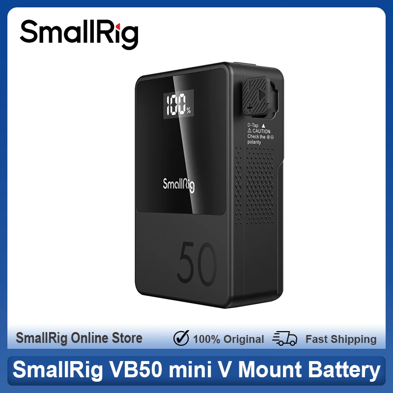 SmallRig VB50 mini Vマウントバッテリー 3400mAh 50Wh PD 45W USB-C