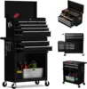 8-Drawer High Capacity Rolling Tool Chest, Removable Cabinet Storage Tool Box with Wheels & Drawers, Detachable Toolbox Lock 1