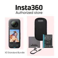 Insta360 X3-360 Action Camera with 5.7K 360 Active HDR Video,4K Single-Lens Camera,FlowState Stabilization,2.29" Touchscreen 2