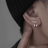 Vintage Minimalist Charm Punk Earring for Men Detachable Dual Purpose Stud Earring Prong Ear Punk Party Mens Jewellery Hombre 2