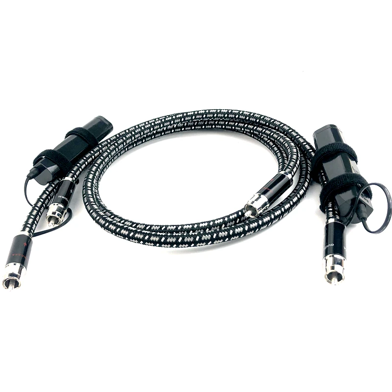 

Niagara RCA Signal Cable Surface Silver HiFi Audio Amplifier CD Signal Cable with 72V Battery