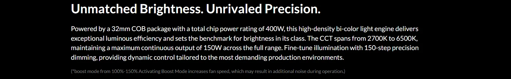 GC150/60/30W Portable LED Video Light, Bi-Color 2600K-6500K for Live Streaming &