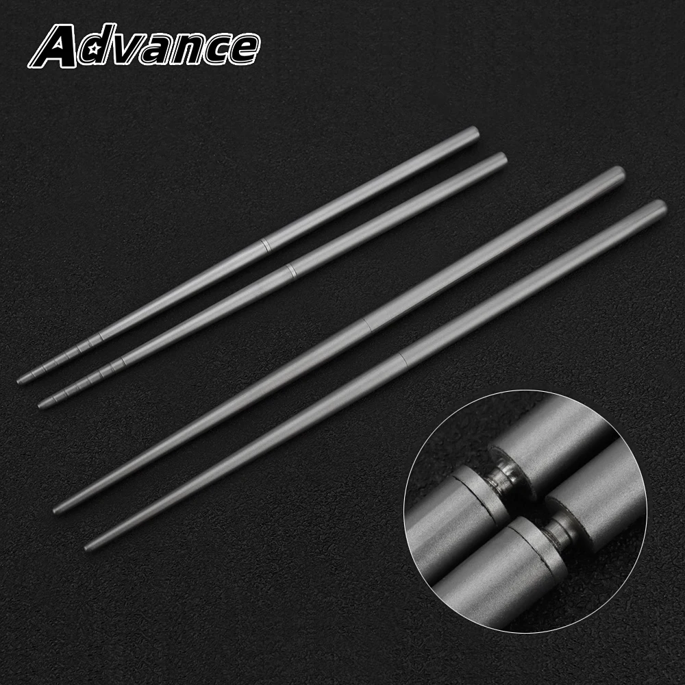 Camping Cutlery Portable Tableware Portable Cutlery Titanium Tableware Detachable Titanium Alloy Chopsticks