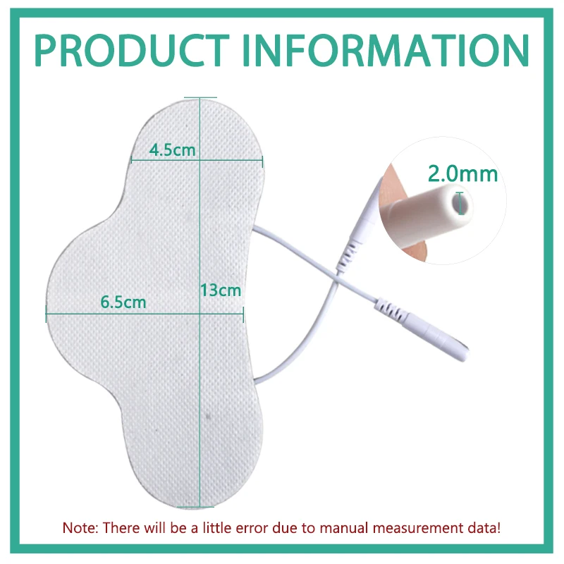 Nerve Muscle Stimulator Silicone Gel EMS Electrode Pads NeckNon-Woven Patch Self-Adhesive  Acupuncture Physiotherapy TENS Pads 2