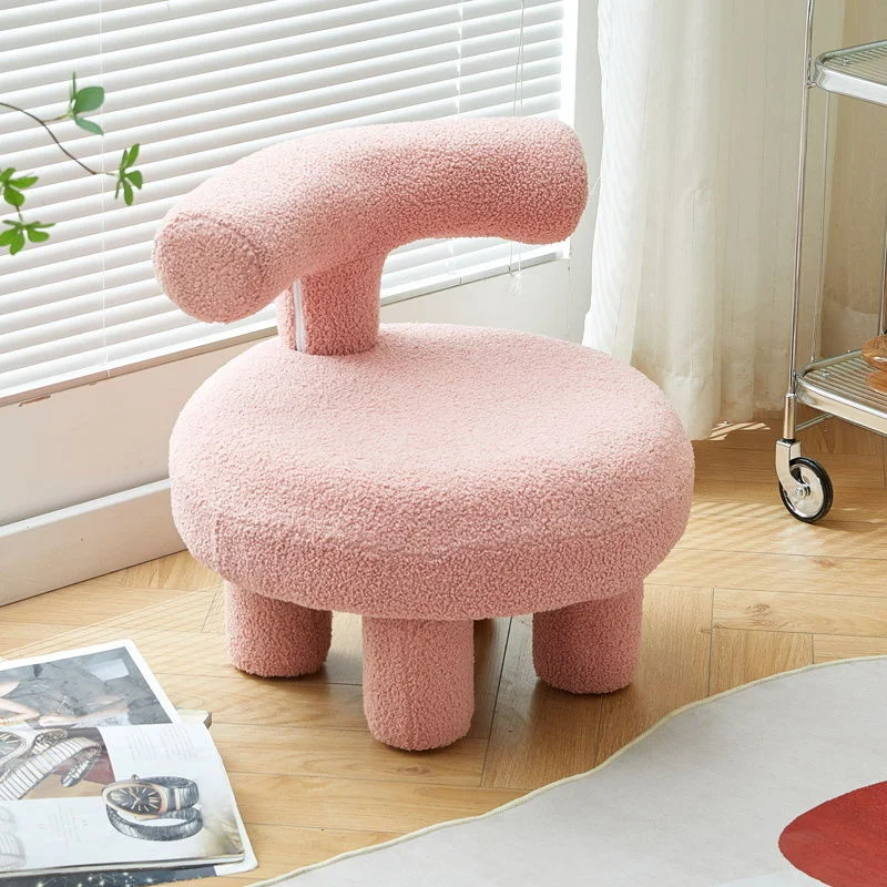 Nordic Lambswool Divano Pigro Piccolo Sgabello Singolo Soggiorno Per Il Tempo Libero Sgabelli Bassi Di Lusso Mobili Divano Divano Minimalista Sedie In